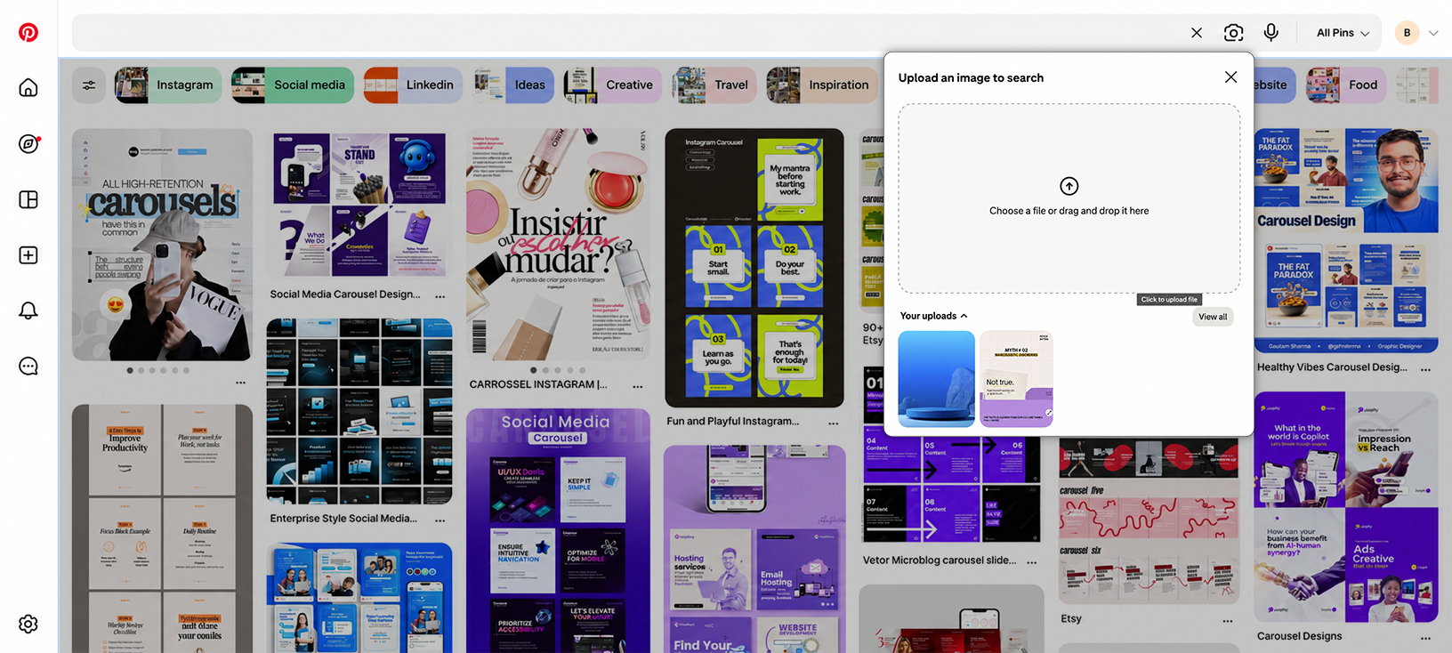 Pinterest Lens | Image search techniques